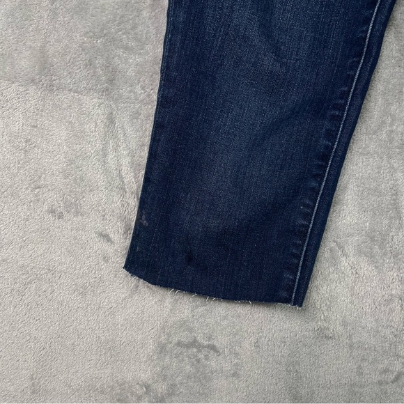 J. Brand Alana High Rise Crop Skinny Pants Dark Denim Raw Hem - Size 27 - Picture 6 of 13